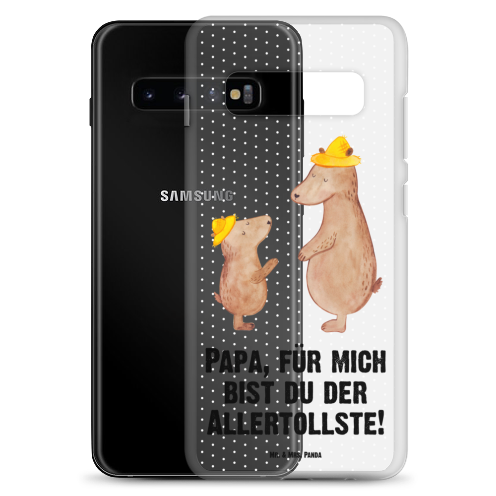 Handyhülle Bären mit Hut Bär, Bären, Vater, Papa, Vatertag, Papi, Paps, Dad, Daddy, Lieblingsmensch, Sohn, Söhne, Kind, Kinder, Vater-Sohn, Familie, Family, Vorbild Handyhülle, Handycover, Transparente Handyhülle, Flexible Handyhülle, Handyschutz, Transparent, Durchsichtig, Schutzhülle für Handy, Stilvolle Handyhülle, Robuste Handyhülle, Schutz vor Kratzern, Schützende Handyhülle  Familie, Vatertag, Muttertag, Bruder, Schwester, Mama, Papa, Oma, Opa