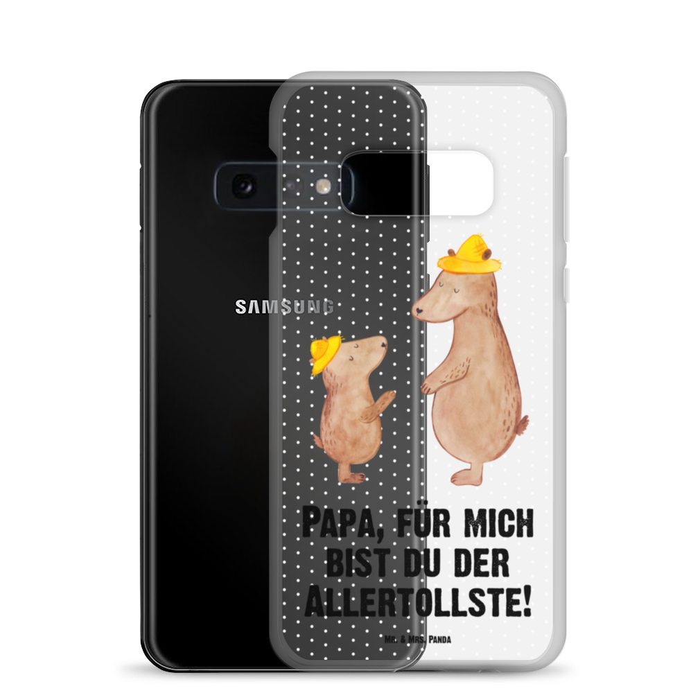 Handyhülle Bären mit Hut Bär, Bären, Vater, Papa, Vatertag, Papi, Paps, Dad, Daddy, Lieblingsmensch, Sohn, Söhne, Kind, Kinder, Vater-Sohn, Familie, Family, Vorbild Handyhülle, Handycover, Transparente Handyhülle, Flexible Handyhülle, Handyschutz, Transparent, Durchsichtig, Schutzhülle für Handy, Stilvolle Handyhülle, Robuste Handyhülle, Schutz vor Kratzern, Schützende Handyhülle  Familie, Vatertag, Muttertag, Bruder, Schwester, Mama, Papa, Oma, Opa