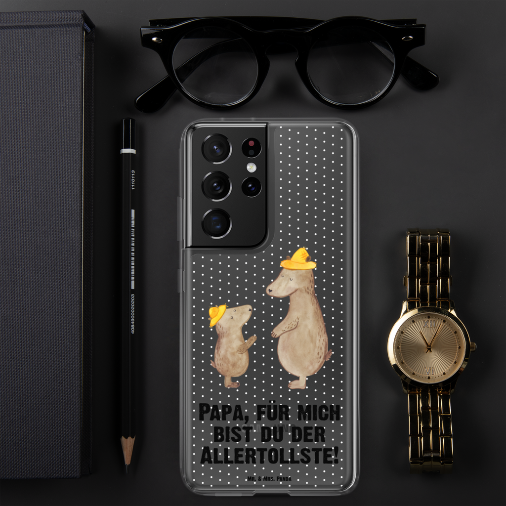 Handyhülle Bären mit Hut Bär, Bären, Vater, Papa, Vatertag, Papi, Paps, Dad, Daddy, Lieblingsmensch, Sohn, Söhne, Kind, Kinder, Vater-Sohn, Familie, Family, Vorbild Handyhülle, Handycover, Transparente Handyhülle, Flexible Handyhülle, Handyschutz, Transparent, Durchsichtig, Schutzhülle für Handy, Stilvolle Handyhülle, Robuste Handyhülle, Schutz vor Kratzern, Schützende Handyhülle  Familie, Vatertag, Muttertag, Bruder, Schwester, Mama, Papa, Oma, Opa