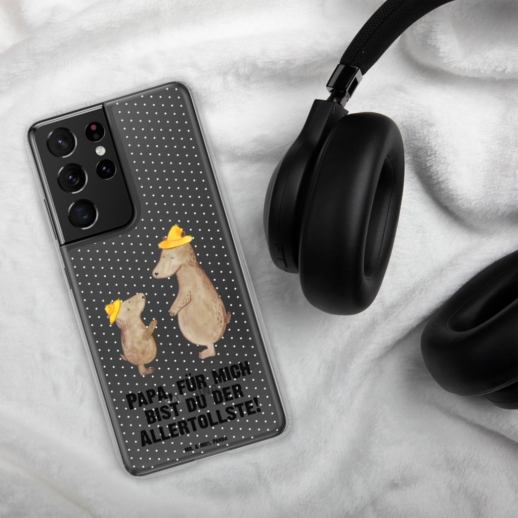 Handyhülle Bären mit Hut Bär, Bären, Vater, Papa, Vatertag, Papi, Paps, Dad, Daddy, Lieblingsmensch, Sohn, Söhne, Kind, Kinder, Vater-Sohn, Familie, Family, Vorbild Handyhülle, Handycover, Transparente Handyhülle, Flexible Handyhülle, Handyschutz, Transparent, Durchsichtig, Schutzhülle für Handy, Stilvolle Handyhülle, Robuste Handyhülle, Schutz vor Kratzern, Schützende Handyhülle  Familie, Vatertag, Muttertag, Bruder, Schwester, Mama, Papa, Oma, Opa
