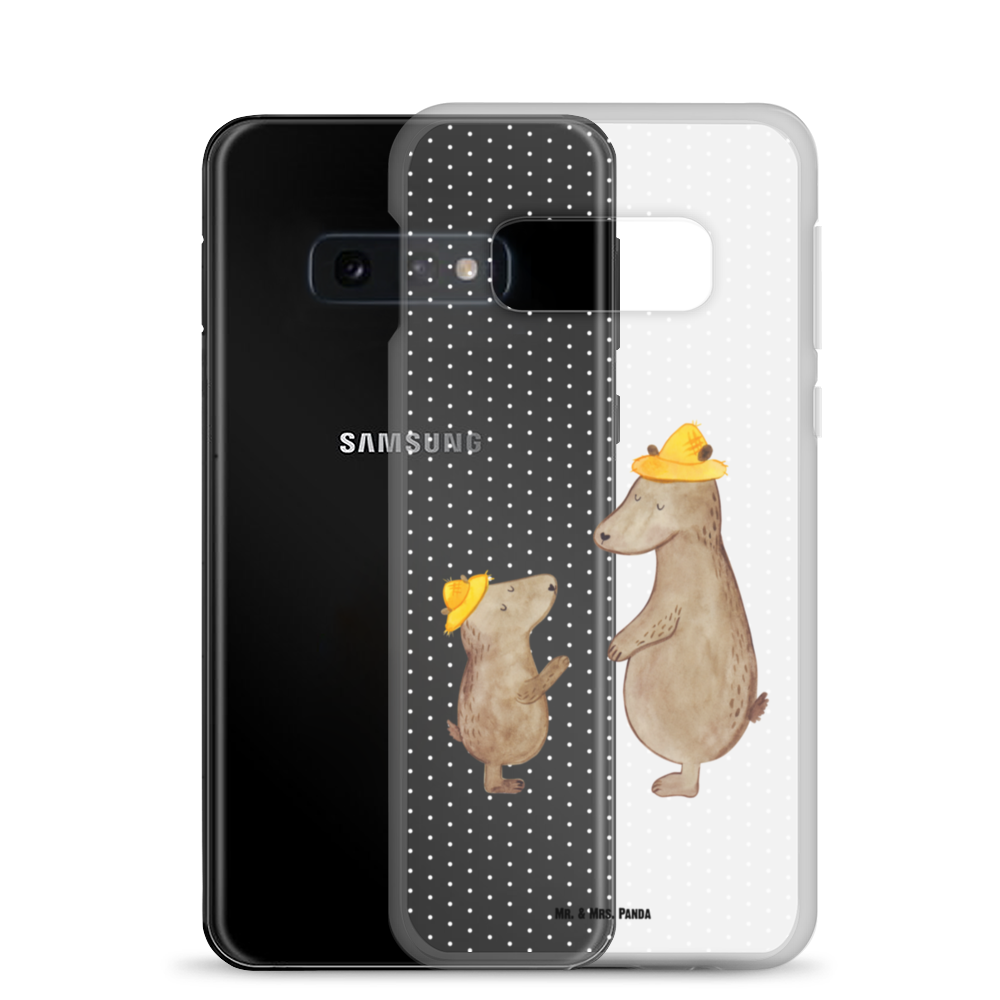 Handyhülle Bären mit Hut Bär, Bären, Vater, Papa, Vatertag, Papi, Paps, Dad, Daddy, Lieblingsmensch, Sohn, Söhne, Kind, Kinder, Vater-Sohn, Familie, Family, Vorbild Handyhülle, Handycover, Transparente Handyhülle, Flexible Handyhülle, Handyschutz, Transparent, Durchsichtig, Schutzhülle für Handy, Stilvolle Handyhülle, Robuste Handyhülle, Schutz vor Kratzern, Schützende Handyhülle  Familie, Vatertag, Muttertag, Bruder, Schwester, Mama, Papa, Oma, Opa