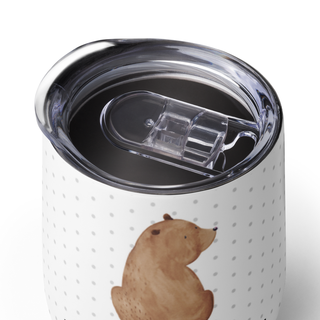Personalisierter Weinbecher Bär Schulterblick Personalisierter Weinbecher, Personalisierter Glühwein Becher, Heißgetränke, Personalisierter Trinkbecher, Personalisierter Weinkelch, Personalisiertes Weingläser, hochwertiger Weinbecher, Weinbecher Reisen, Weinbecher unterwegs, Personalisertes Sommerglas, mit Namen, Wunschtext, Personalisierung, selbst bedrucken, Personalisiertes Weinglas, Bär, Teddy, Teddybär, Selbstachtung, Weltansicht, Motivation, Bären, Bärenliebe, Weisheit