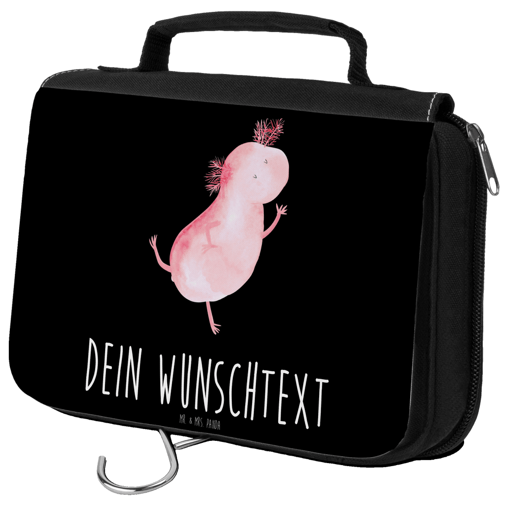 Personalisierter Kulturbeutel Axolotl tanzt Personalisierter Kulturbeutel, Personalisierte Waschtasche, Personalisierte Kosmetiktasche, Damen, Herren, Personalisierte Aufbewahrungstasche, Personalisierte Schminktasche, Personalisierter Kosmetikbeutel, Personalisierter Organizer, Personalisierte Kulturtasche, Personalisierte Schminkutensil, Personalisierung, Wunschtext, Wunschname, Selbst bedrucken, Kulturbeutel mit Namen, Axolotl, Molch, Axolot, Schwanzlurch, Lurch, Lurche, Dachschaden, Sterne, verrückt, Freundin, beste Freundin