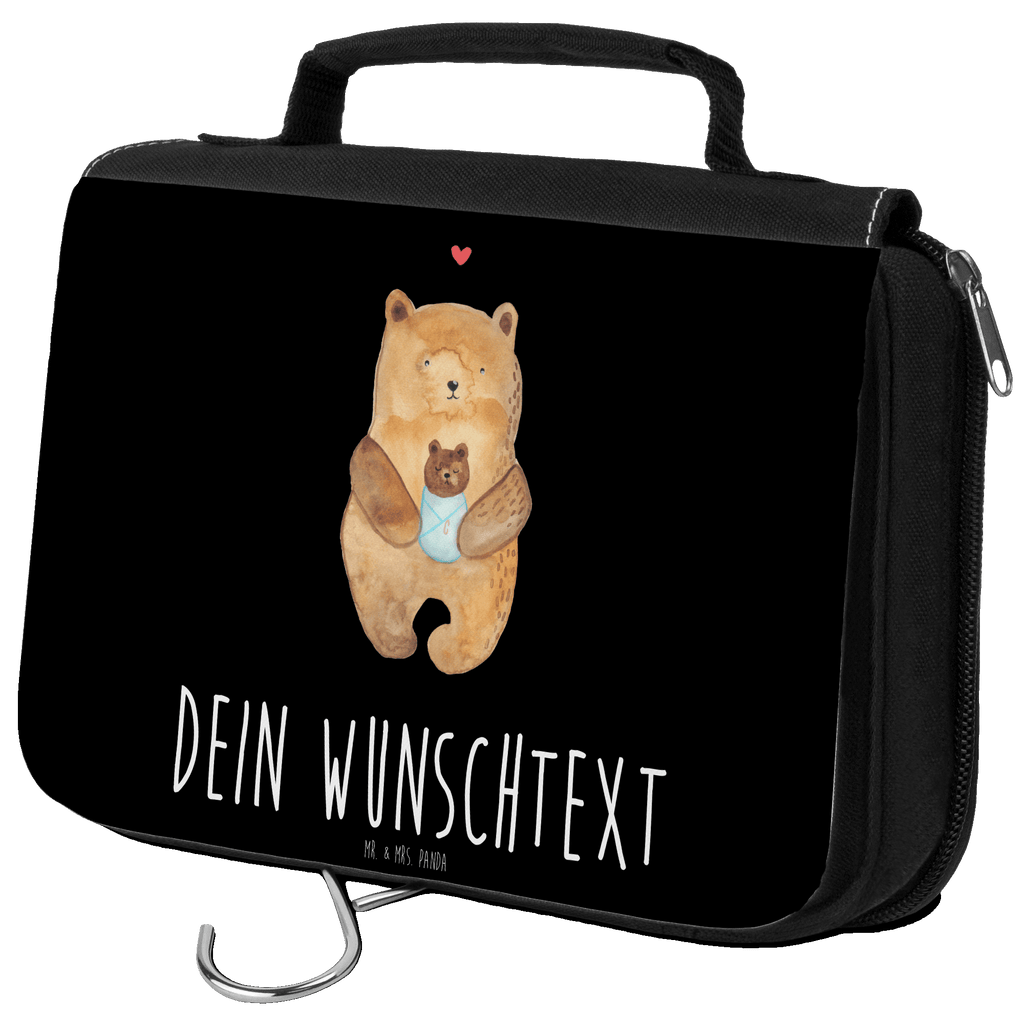 Personalisierter Kulturbeutel Bär mit Baby Personalisierter Kulturbeutel, Personalisierte Waschtasche, Personalisierte Kosmetiktasche, Damen, Herren, Personalisierte Aufbewahrungstasche, Personalisierte Schminktasche, Personalisierter Kosmetikbeutel, Personalisierter Organizer, Personalisierte Kulturtasche, Personalisierte Schminkutensil, Personalisierung, Wunschtext, Wunschname, Selbst bedrucken, Kulturbeutel mit Namen, Bär, Teddy, Teddybär, Eltern, Mutter, Baby, Taufe, Geburt, Nichte, Neffe, Enkel, Enkelin, Täufling, Geburtstag, Glückwunsch