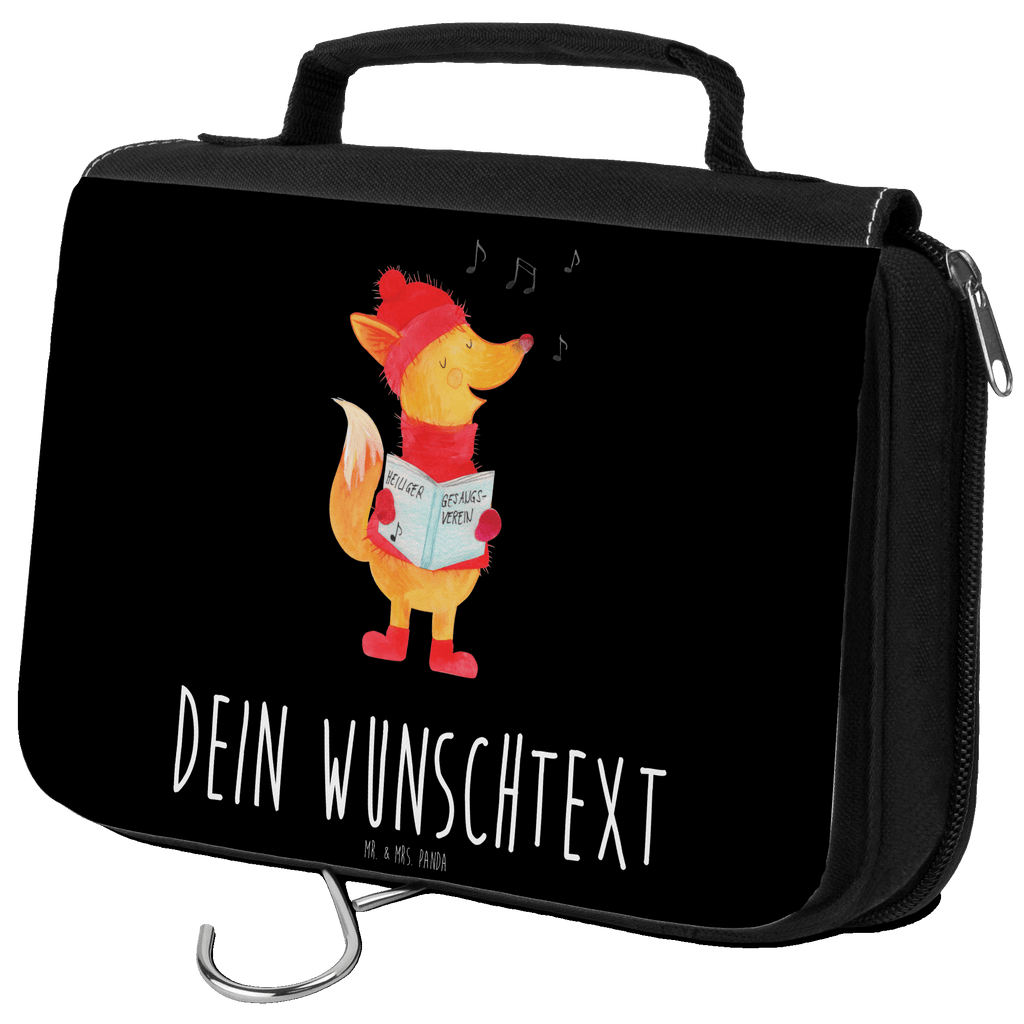 Personalisierter Kulturbeutel Fuchs Sänger Personalisierter Kulturbeutel, Personalisierte Waschtasche, Personalisierte Kosmetiktasche, Damen, Herren, Personalisierte Aufbewahrungstasche, Personalisierte Schminktasche, Personalisierter Kosmetikbeutel, Personalisierter Organizer, Personalisierte Kulturtasche, Personalisierte Schminkutensil, Personalisierung, Wunschtext, Wunschname, Selbst bedrucken, Kulturbeutel mit Namen, Winter, Weihnachten, Weihnachtsdeko, Nikolaus, Advent, Heiligabend, Wintermotiv, Fuchs, Füchse, Sänger, Geschenk Sänger, Singen, Weihnachtslieder