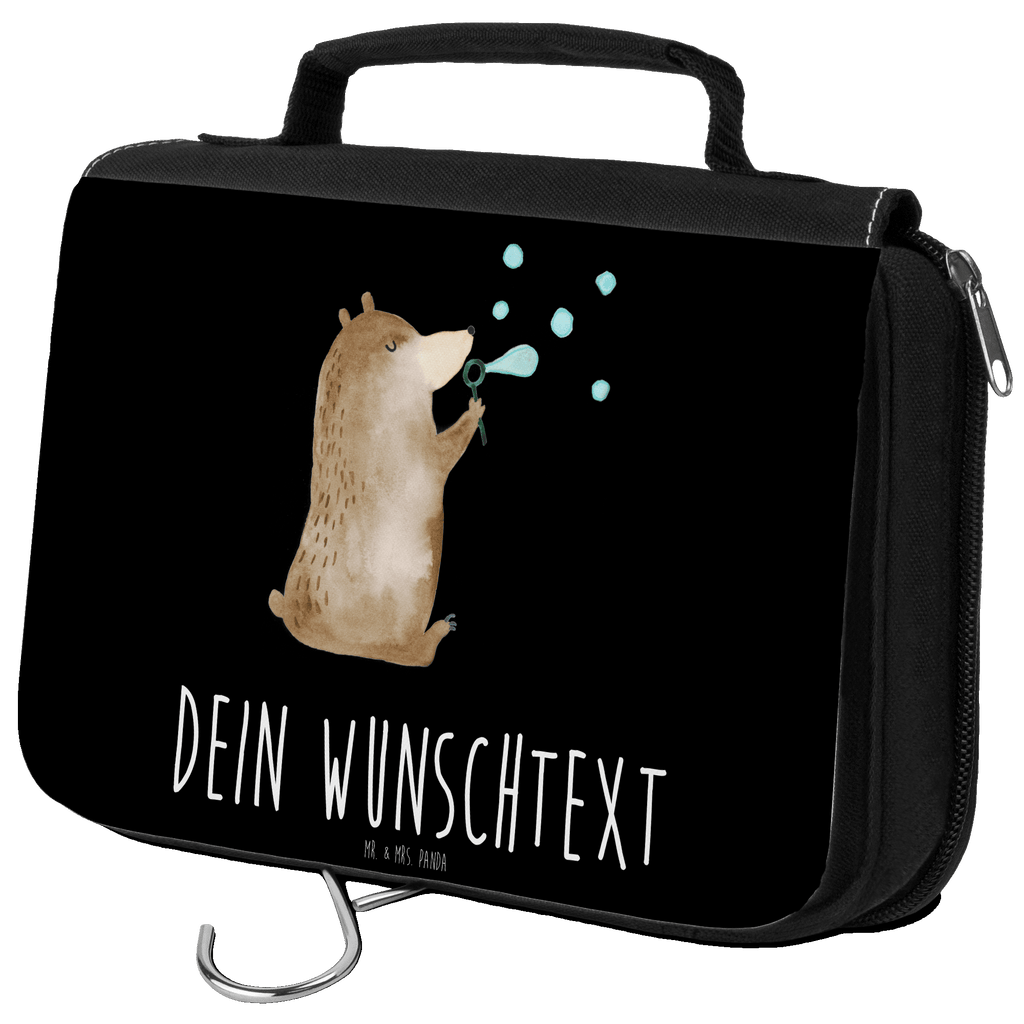 Personalisierter Kulturbeutel Bär Seifenblasen Personalisierter Kulturbeutel, Personalisierte Waschtasche, Personalisierte Kosmetiktasche, Damen, Herren, Personalisierte Aufbewahrungstasche, Personalisierte Schminktasche, Personalisierter Kosmetikbeutel, Personalisierter Organizer, Personalisierte Kulturtasche, Personalisierte Schminkutensil, Personalisierung, Wunschtext, Wunschname, Selbst bedrucken, Kulturbeutel mit Namen, Bär, Teddy, Teddybär, Seifenblasen Bär Lustig Sein Glücklich Traurig Happy