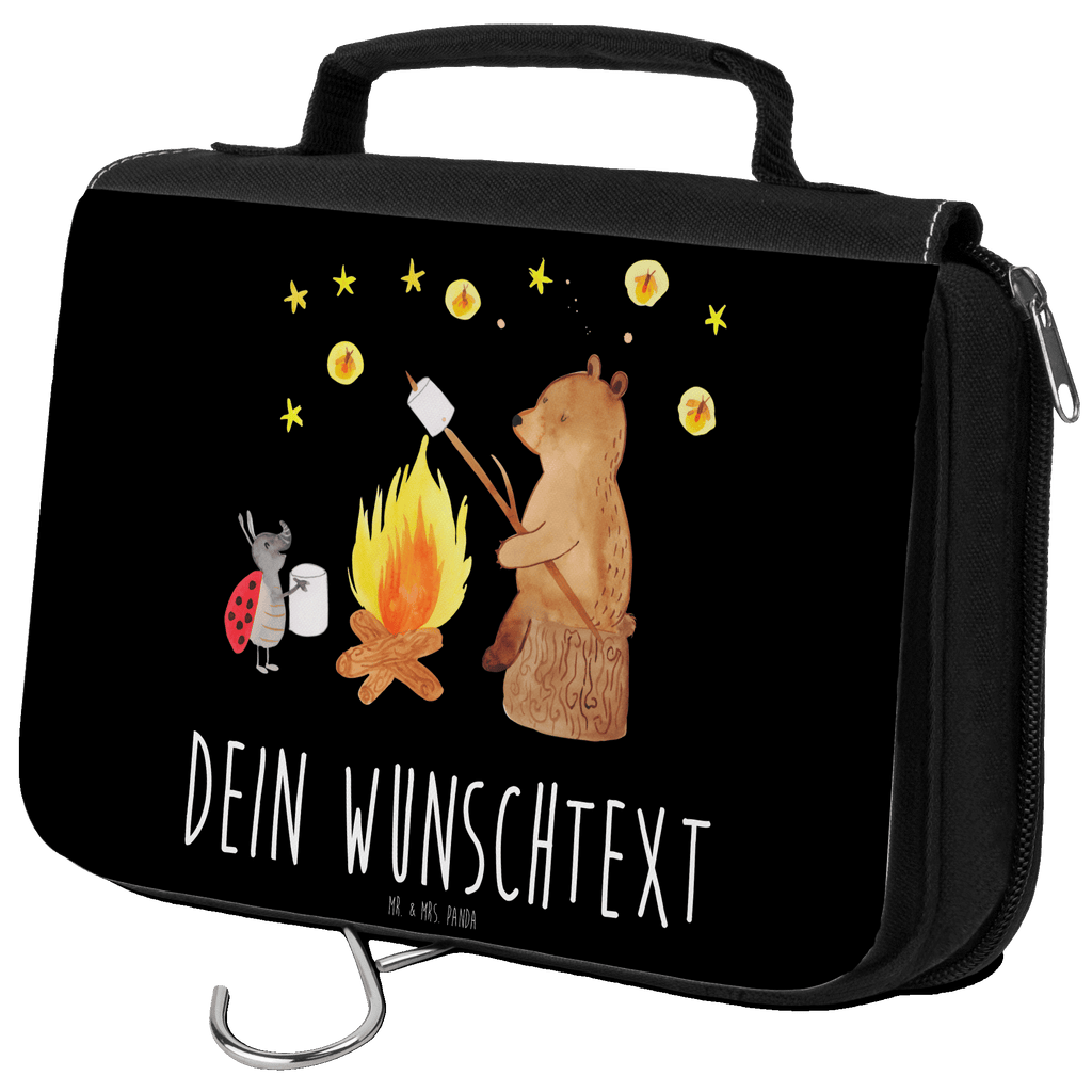 Personalisierter Kulturbeutel Bär & Marienkäfer Lagerfeuer Personalisierter Kulturbeutel, Personalisierte Waschtasche, Personalisierte Kosmetiktasche, Damen, Herren, Personalisierte Aufbewahrungstasche, Personalisierte Schminktasche, Personalisierter Kosmetikbeutel, Personalisierter Organizer, Personalisierte Kulturtasche, Personalisierte Schminkutensil, Personalisierung, Wunschtext, Wunschname, Selbst bedrucken, Kulturbeutel mit Namen, Bär, Teddy, Teddybär, Lagerfeuer