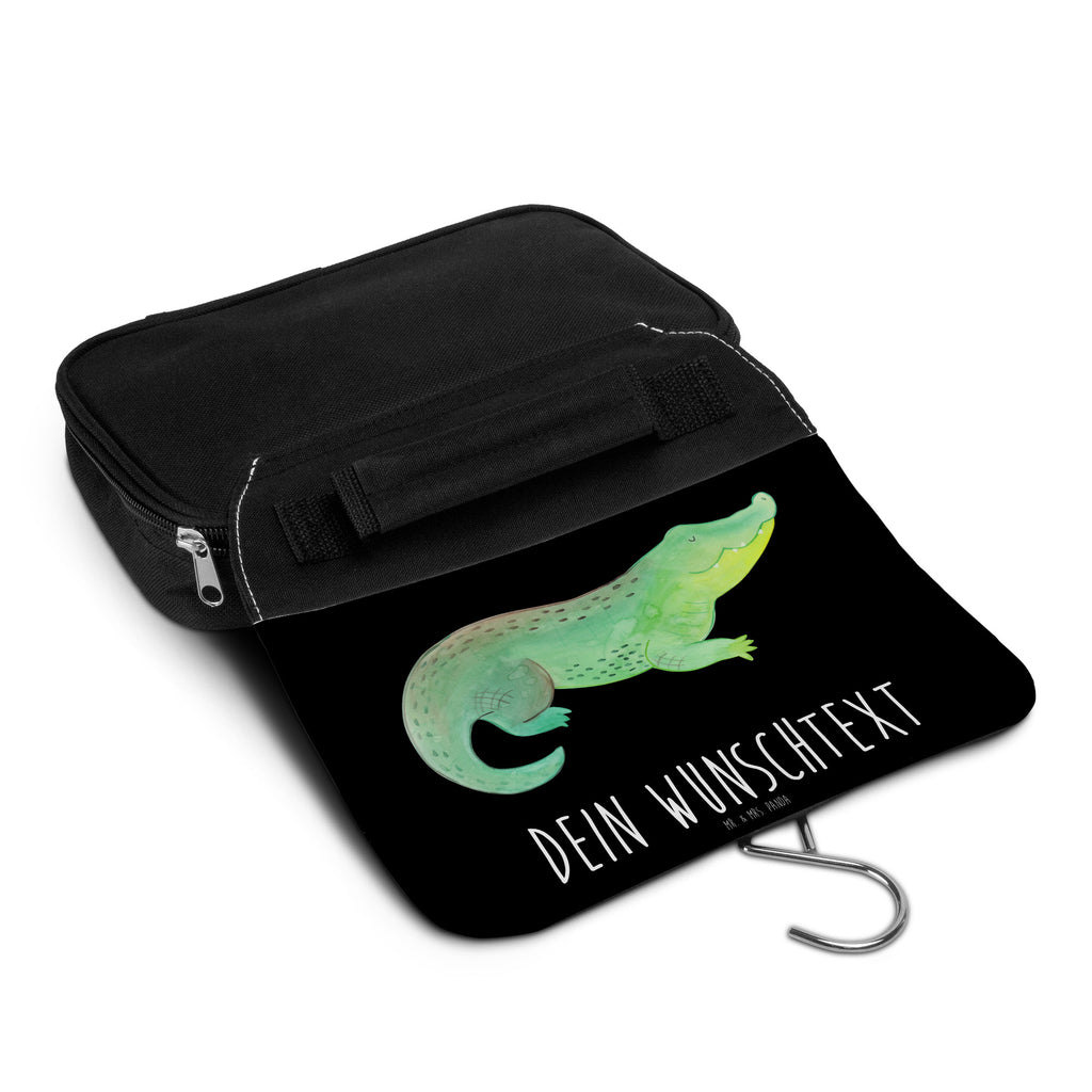 Personalisierter Kulturbeutel Krokodil Personalisierter Kulturbeutel, Personalisierte Waschtasche, Personalisierte Kosmetiktasche, Damen, Herren, Personalisierte Aufbewahrungstasche, Personalisierte Schminktasche, Personalisierter Kosmetikbeutel, Personalisierter Organizer, Personalisierte Kulturtasche, Personalisierte Schminkutensil, Personalisierung, Wunschtext, Wunschname, Selbst bedrucken, Kulturbeutel mit Namen, Meerestiere, Meer, Urlaub, Krokodil, Krokodile, verrückt sein, spontan sein, Abenteuerlust, Reiselust, Freundin, beste Freundin, Lieblingsmensch