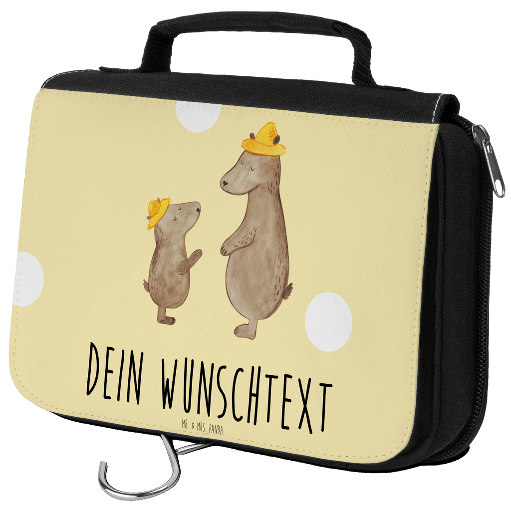 Personalisierter Kulturbeutel Bären mit Hut Personalisierter Kulturbeutel, Personalisierte Waschtasche, Personalisierte Kosmetiktasche, Damen, Herren, Personalisierte Aufbewahrungstasche, Personalisierte Schminktasche, Personalisierter Kosmetikbeutel, Personalisierter Organizer, Personalisierte Kulturtasche, Personalisierte Schminkutensil, Personalisierung, Wunschtext, Wunschname, Selbst bedrucken, Kulturbeutel mit Namen, Familie, Vatertag, Muttertag, Bruder, Schwester, Mama, Papa, Oma, Opa, Bär, Bären, Vater, Papi, Paps, Dad, Daddy, Lieblingsmensch, Sohn, Söhne, Kind, Kinder, Vater-Sohn, Family, Vorbild