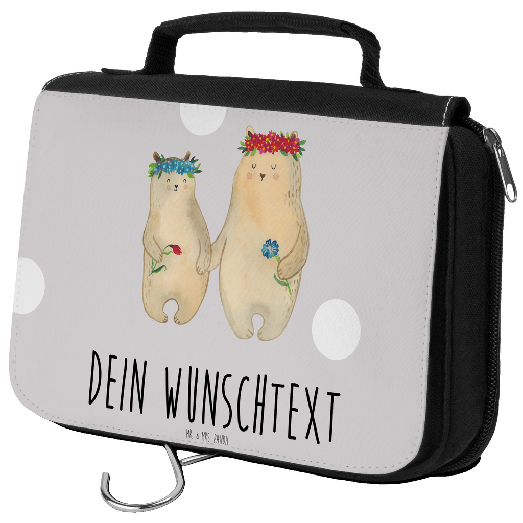 Personalisierter Kulturbeutel Bären mit Blumenkranz Personalisierter Kulturbeutel, Personalisierte Waschtasche, Personalisierte Kosmetiktasche, Damen, Herren, Personalisierte Aufbewahrungstasche, Personalisierte Schminktasche, Personalisierter Kosmetikbeutel, Personalisierter Organizer, Personalisierte Kulturtasche, Personalisierte Schminkutensil, Personalisierung, Wunschtext, Wunschname, Selbst bedrucken, Kulturbeutel mit Namen, Familie, Vatertag, Muttertag, Bruder, Schwester, Mama, Papa, Oma, Opa, Bär, Bären, Mutter, Mutti, Mami, Lieblingsmensch, Lieblingsmama, beste Mutter, weltbeste Mama, Geschenk Mama. Muttertag, Tochter, Kind, Kinder, Töchter, Family, Vorbild