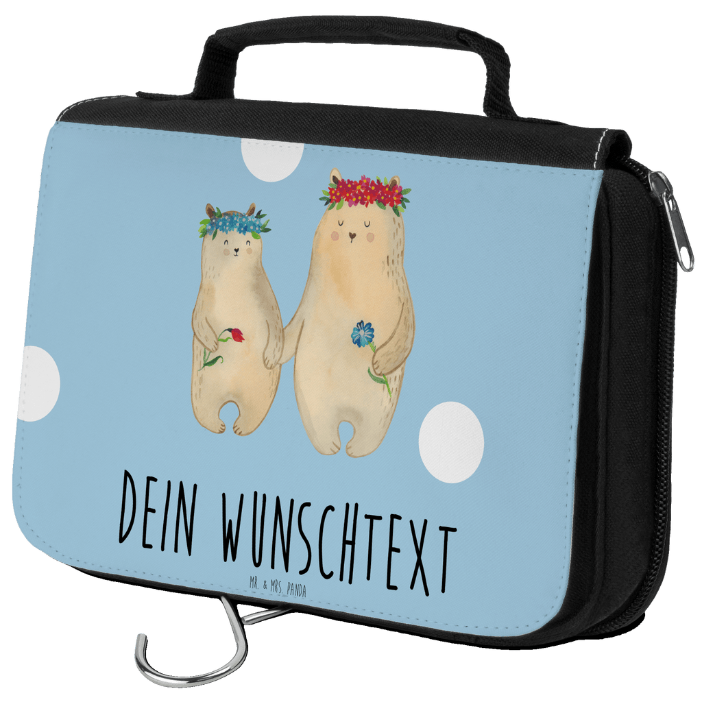 Personalisierter Kulturbeutel Bären mit Blumenkranz Personalisierter Kulturbeutel, Personalisierte Waschtasche, Personalisierte Kosmetiktasche, Damen, Herren, Personalisierte Aufbewahrungstasche, Personalisierte Schminktasche, Personalisierter Kosmetikbeutel, Personalisierter Organizer, Personalisierte Kulturtasche, Personalisierte Schminkutensil, Personalisierung, Wunschtext, Wunschname, Selbst bedrucken, Kulturbeutel mit Namen, Familie, Vatertag, Muttertag, Bruder, Schwester, Mama, Papa, Oma, Opa, Bär, Bären, Mutter, Mutti, Mami, Lieblingsmensch, Lieblingsmama, beste Mutter, weltbeste Mama, Geschenk Mama. Muttertag, Tochter, Kind, Kinder, Töchter, Family, Vorbild