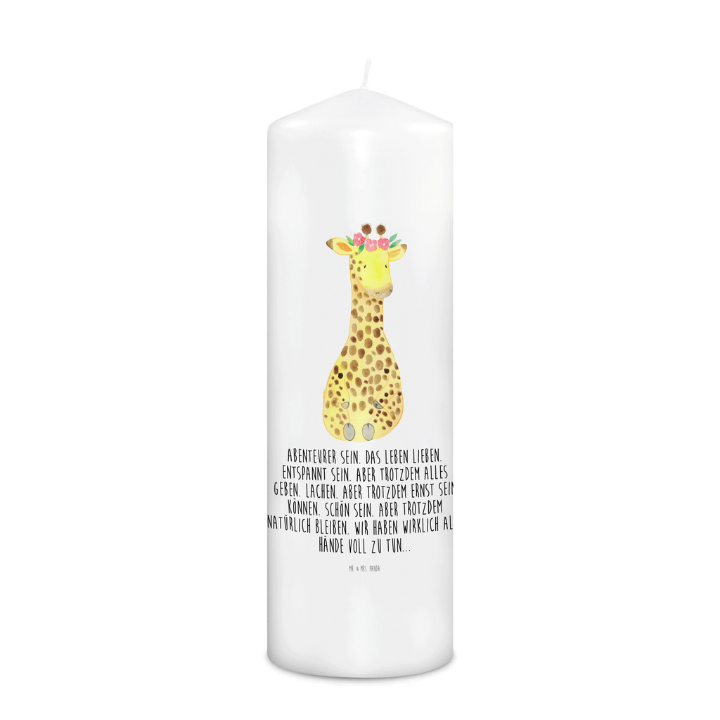 Kerze Giraffe Blumenkranz Giraffe, Blumenkranz, Abenteurer, Selbstliebe, Freundin Kerze, Taufkerze, Kommunionskerze, Geburtstagskerze  Afrika, Wildtiere