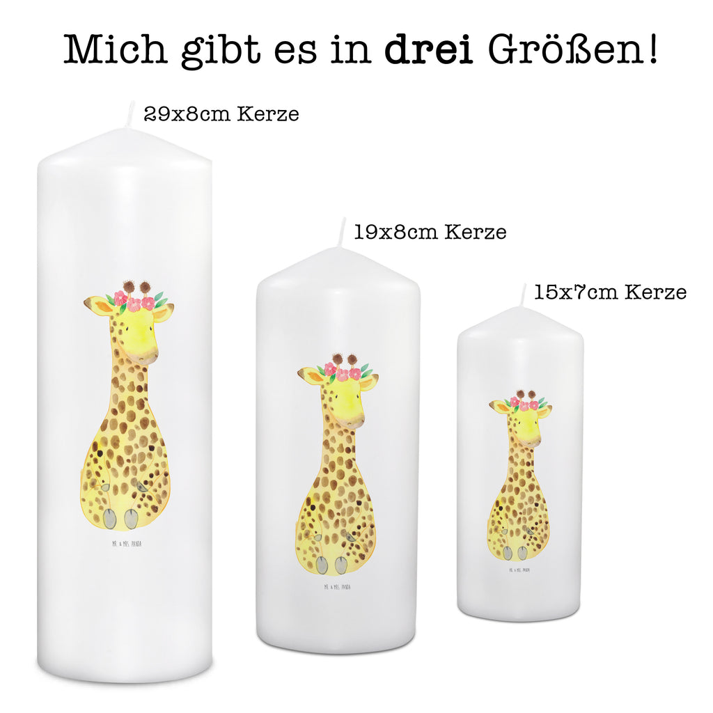 Kerze Giraffe Blumenkranz Giraffe, Blumenkranz, Abenteurer, Selbstliebe, Freundin Kerze, Taufkerze, Kommunionskerze, Geburtstagskerze  Afrika, Wildtiere