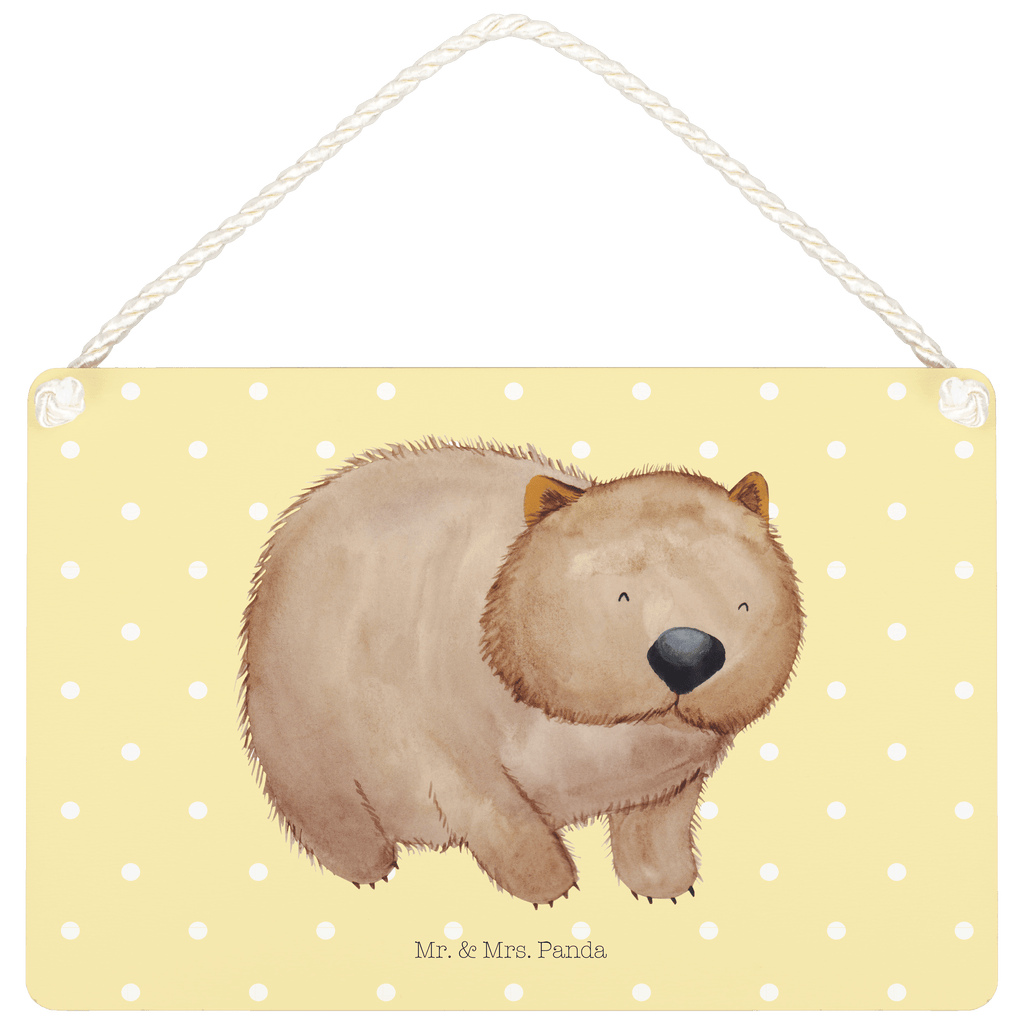 A5 Deko Schild Wombat Wombat, Das Leben ist schön, Motivation, Spruch, Australien, 	 Schild, Türschild, Holzschild, Wandschild, Wanddeko  süße Tiermotive, gute Laune, lustige Sprüche, Tiere