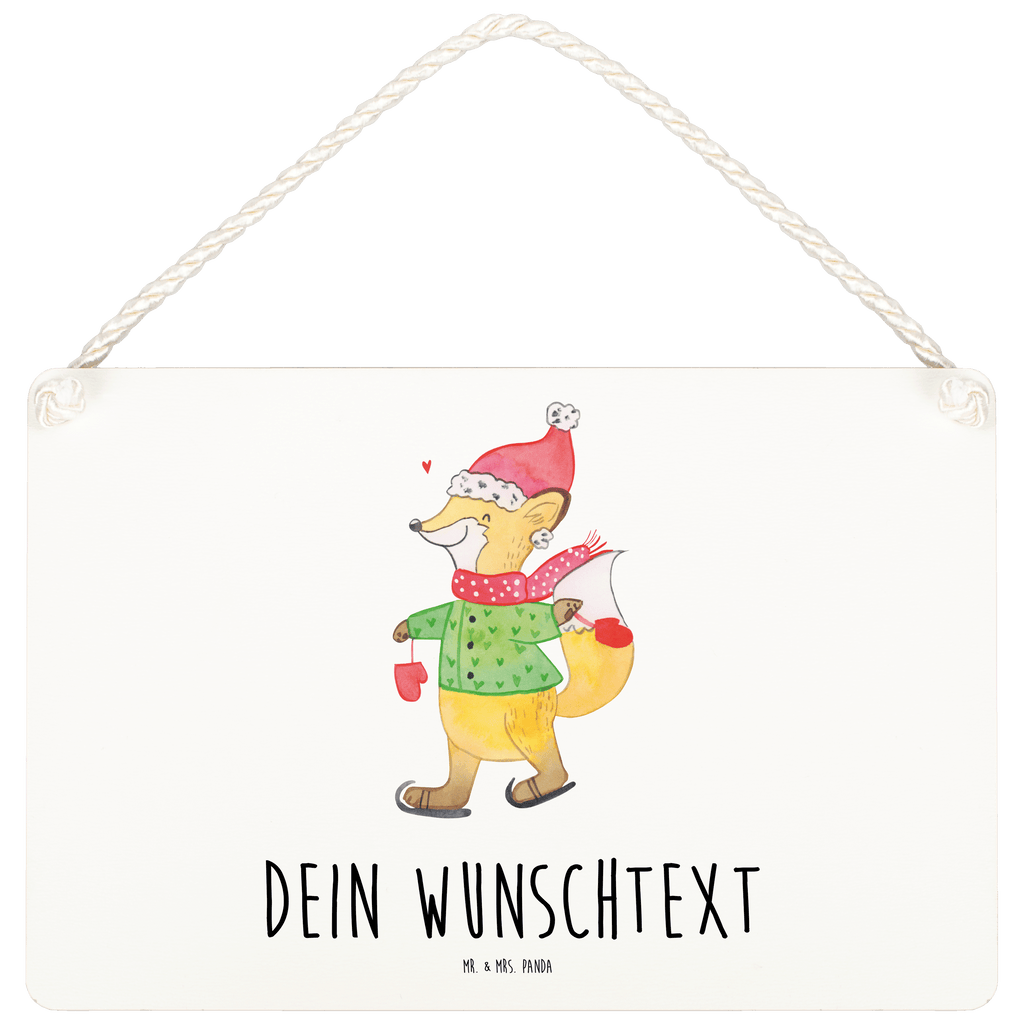 Personalisiertes Deko Schild Fuchs  Schlittschuhe Dekoschild, Deko Schild, Schild, Tür Schild, Türschild, Holzschild, Wandschild, Wanddeko, Winter, Weihnachten, Weihnachtsdeko, Nikolaus, Advent, Heiligabend, Wintermotiv, Weihnachtsmann, Weihnachtstage, Weihnachtsbaum, Tannenbaum, Weihnachtszeit
