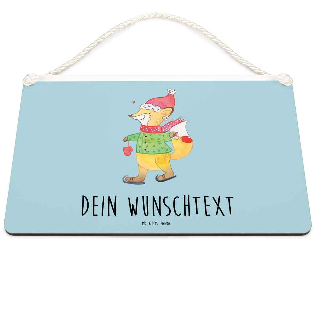 Personalisiertes Deko Schild Fuchs  Schlittschuhe Dekoschild, Deko Schild, Schild, Tür Schild, Türschild, Holzschild, Wandschild, Wanddeko, Winter, Weihnachten, Weihnachtsdeko, Nikolaus, Advent, Heiligabend, Wintermotiv, Weihnachtsmann, Weihnachtstage, Weihnachtsbaum, Tannenbaum, Weihnachtszeit
