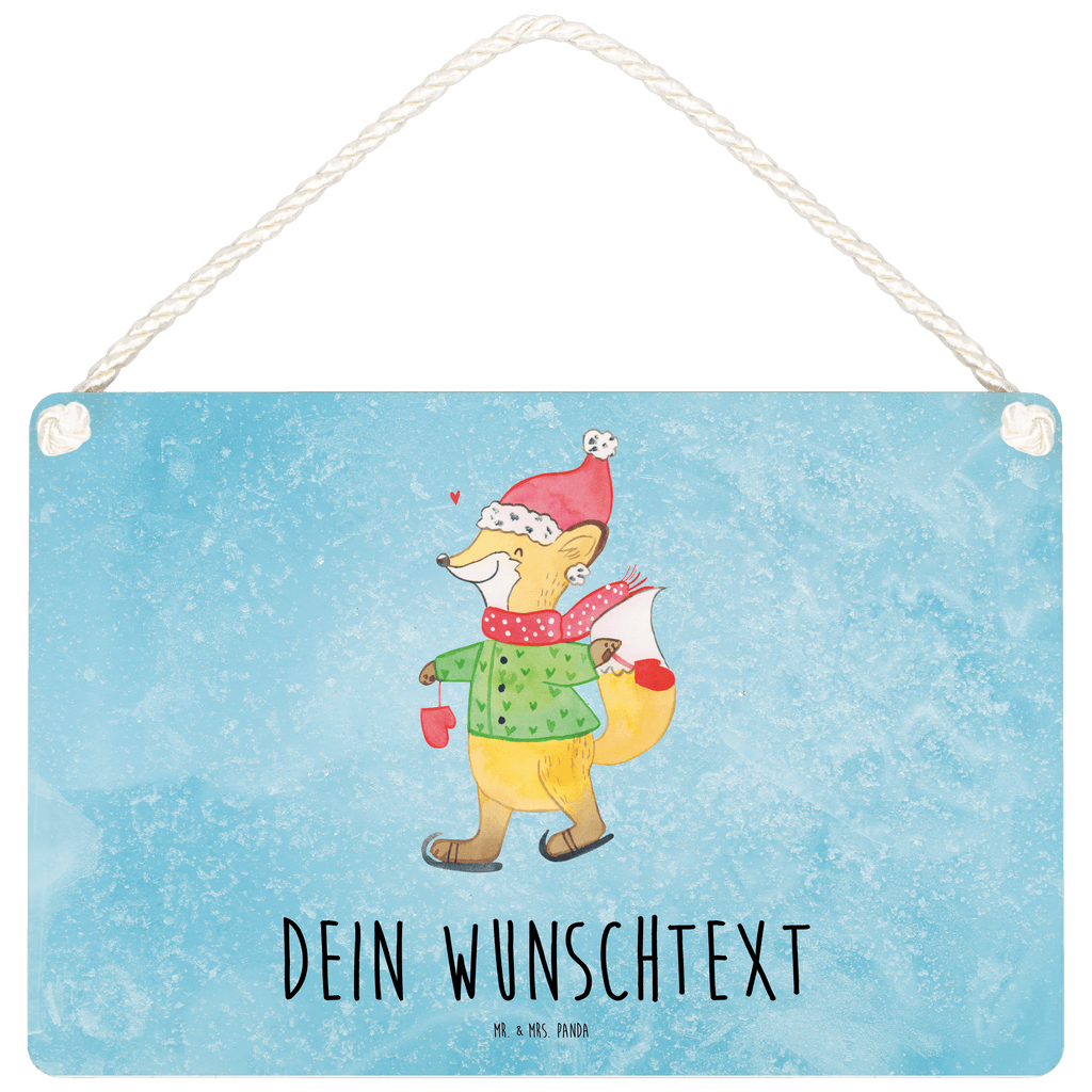 Personalisiertes Deko Schild Fuchs  Schlittschuhe Dekoschild, Deko Schild, Schild, Tür Schild, Türschild, Holzschild, Wandschild, Wanddeko, Winter, Weihnachten, Weihnachtsdeko, Nikolaus, Advent, Heiligabend, Wintermotiv, Weihnachtsmann, Weihnachtstage, Weihnachtsbaum, Tannenbaum, Weihnachtszeit