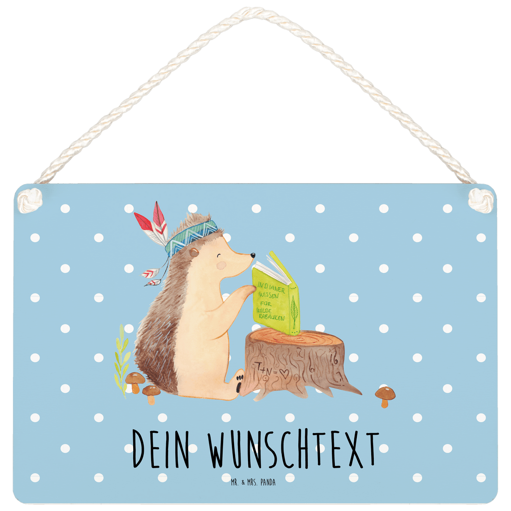 Personalisiertes Deko Schild Igel Indianer Dekoschild, Deko Schild, Schild, Tür Schild, Türschild, Holzschild, Wandschild, Wanddeko, Waldtiere, Tiere, Igel, Indianer, Abenteuer, Lagerfeuer, Camping