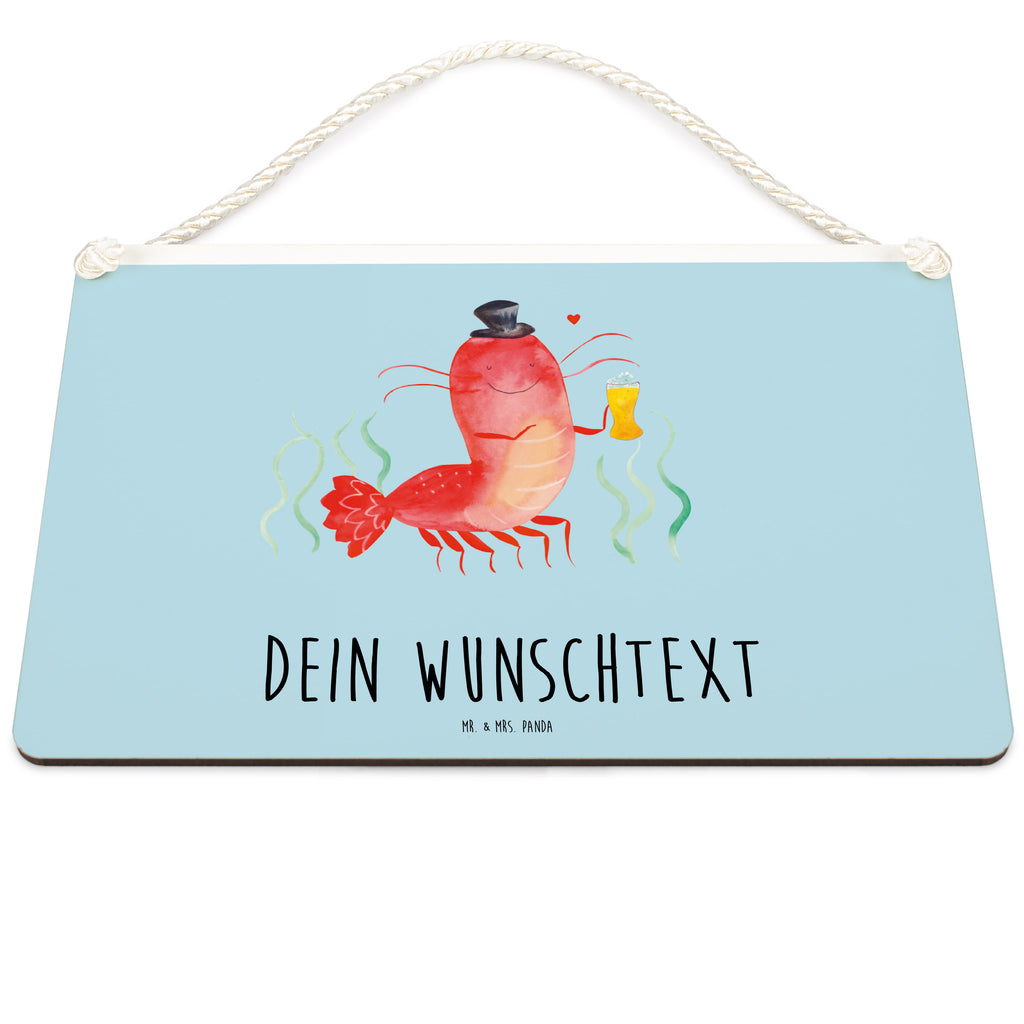 Personalisiertes Deko Schild Hummer mit Weizen Dekoschild, Deko Schild, Schild, Tür Schild, Türschild, Holzschild, Wandschild, Wanddeko, Meerestiere, Meer, Urlaub, Garnele, Garnelen, Bier, Kochen, Männerhaushalt, Junggeselle, Junggesellin, Bierliebhaber, Kneipe, Gasthaus, Wirtschaft