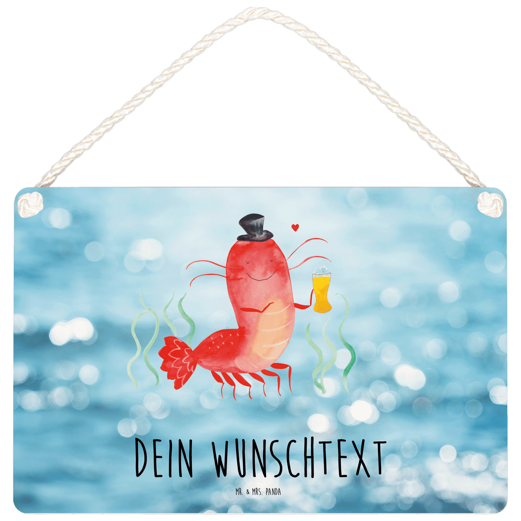 Personalisiertes Deko Schild Hummer mit Weizen Dekoschild, Deko Schild, Schild, Tür Schild, Türschild, Holzschild, Wandschild, Wanddeko, Meerestiere, Meer, Urlaub, Garnele, Garnelen, Bier, Kochen, Männerhaushalt, Junggeselle, Junggesellin, Bierliebhaber, Kneipe, Gasthaus, Wirtschaft