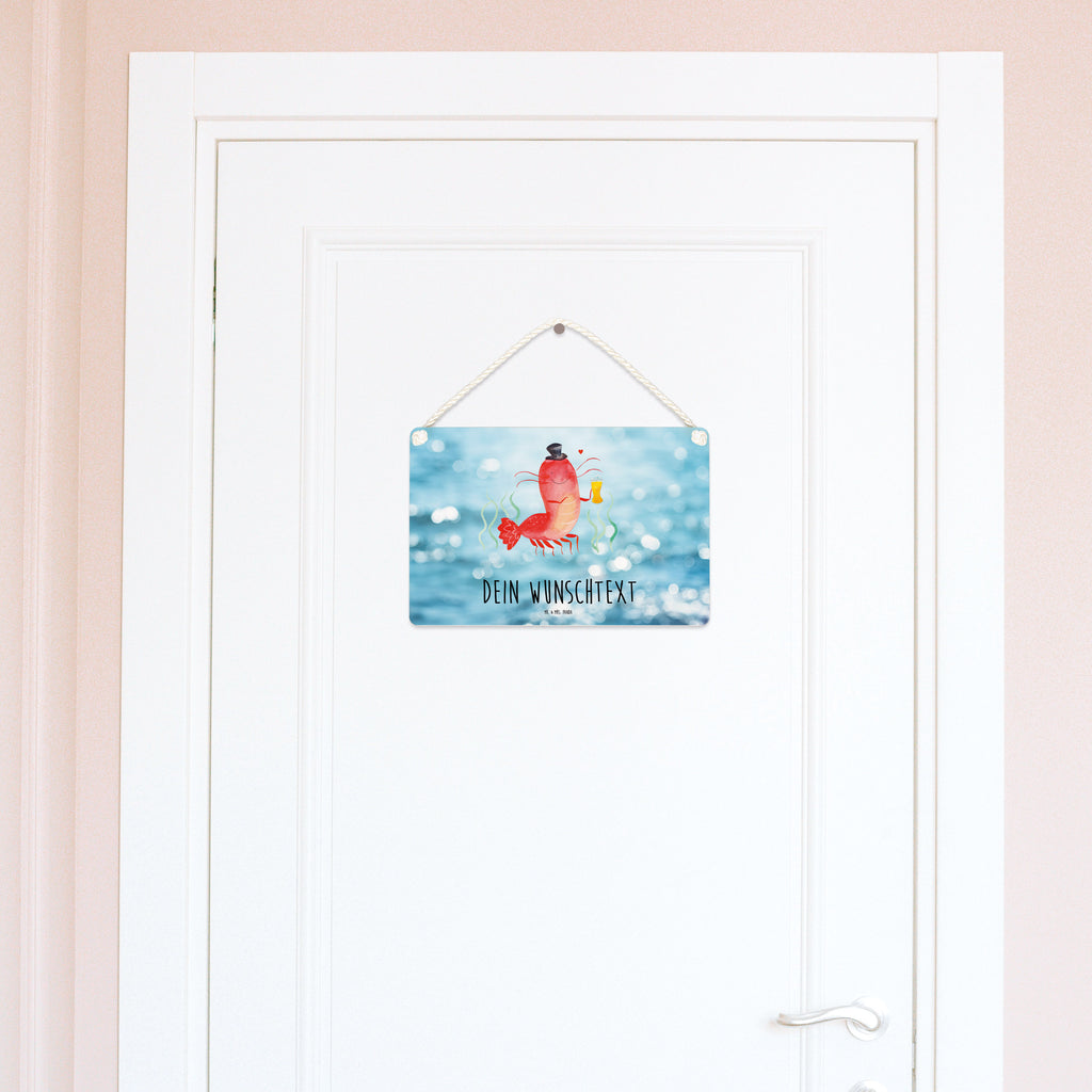 Personalisiertes Deko Schild Hummer mit Weizen Dekoschild, Deko Schild, Schild, Tür Schild, Türschild, Holzschild, Wandschild, Wanddeko, Meerestiere, Meer, Urlaub, Garnele, Garnelen, Bier, Kochen, Männerhaushalt, Junggeselle, Junggesellin, Bierliebhaber, Kneipe, Gasthaus, Wirtschaft