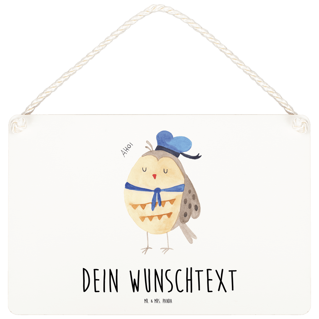 Personalisiertes Deko Schild Eule Matrosen Dekoschild, Deko Schild, Schild, Tür Schild, Türschild, Holzschild, Wandschild, Wanddeko, Eule, Eule Spruch, Eule Deko, Owl, Wortspiel lustig, Matrose, Freundin, Ehe, Seefahrer, Heimathafen, Hochzeitstag Geschenk