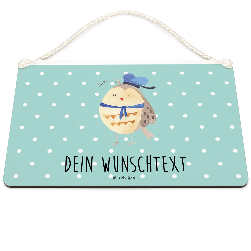 Personalisiertes Deko Schild Eule Matrosen Dekoschild, Deko Schild, Schild, Tür Schild, Türschild, Holzschild, Wandschild, Wanddeko, Eule, Eule Spruch, Eule Deko, Owl, Wortspiel lustig, Matrose, Freundin, Ehe, Seefahrer, Heimathafen, Hochzeitstag Geschenk