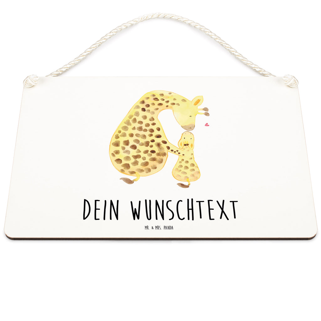 Personalisiertes Deko Schild Giraffe mit Kind Dekoschild, Deko Schild, Schild, Tür Schild, Türschild, Holzschild, Wandschild, Wanddeko, Afrika, Wildtiere, Giraffe, Kind, Mutter, Mama, Tochter, Sohn, Lieblingsmensch