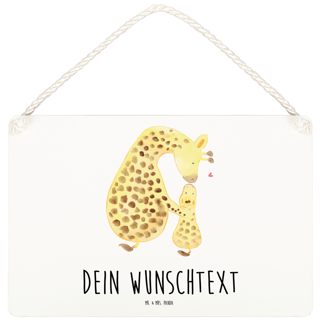 Personalisiertes Deko Schild Giraffe mit Kind Dekoschild, Deko Schild, Schild, Tür Schild, Türschild, Holzschild, Wandschild, Wanddeko, Afrika, Wildtiere, Giraffe, Kind, Mutter, Mama, Tochter, Sohn, Lieblingsmensch