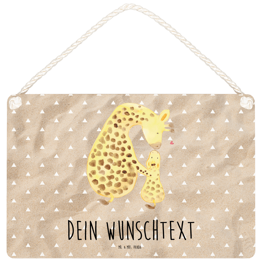 Personalisiertes Deko Schild Giraffe mit Kind Dekoschild, Deko Schild, Schild, Tür Schild, Türschild, Holzschild, Wandschild, Wanddeko, Afrika, Wildtiere, Giraffe, Kind, Mutter, Mama, Tochter, Sohn, Lieblingsmensch
