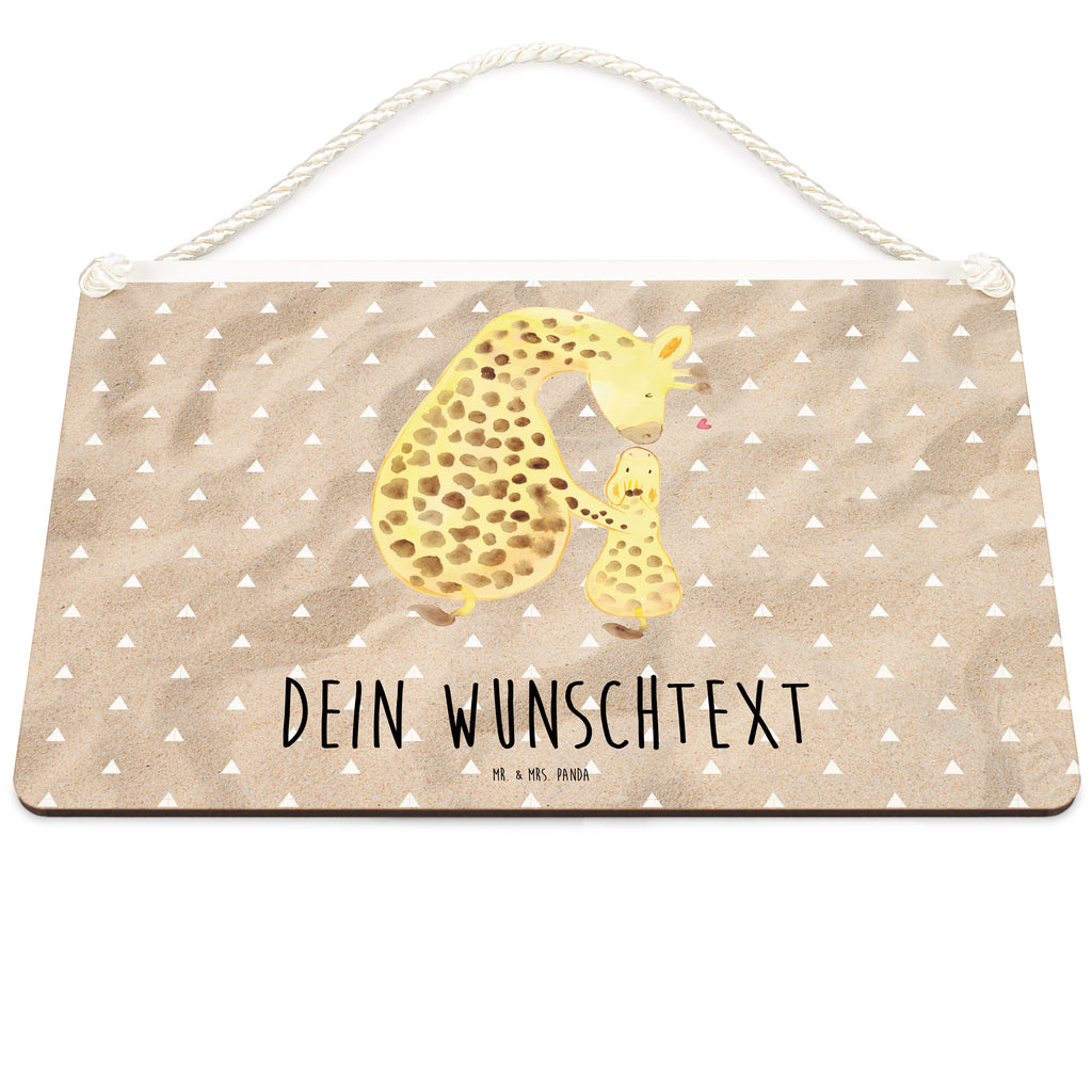 Personalisiertes Deko Schild Giraffe mit Kind Dekoschild, Deko Schild, Schild, Tür Schild, Türschild, Holzschild, Wandschild, Wanddeko, Afrika, Wildtiere, Giraffe, Kind, Mutter, Mama, Tochter, Sohn, Lieblingsmensch
