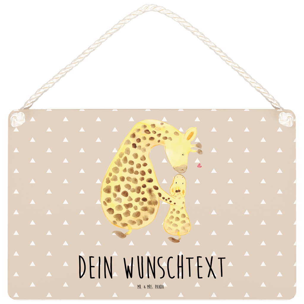 Personalisiertes Deko Schild Giraffe mit Kind Dekoschild, Deko Schild, Schild, Tür Schild, Türschild, Holzschild, Wandschild, Wanddeko, Afrika, Wildtiere, Giraffe, Kind, Mutter, Mama, Tochter, Sohn, Lieblingsmensch