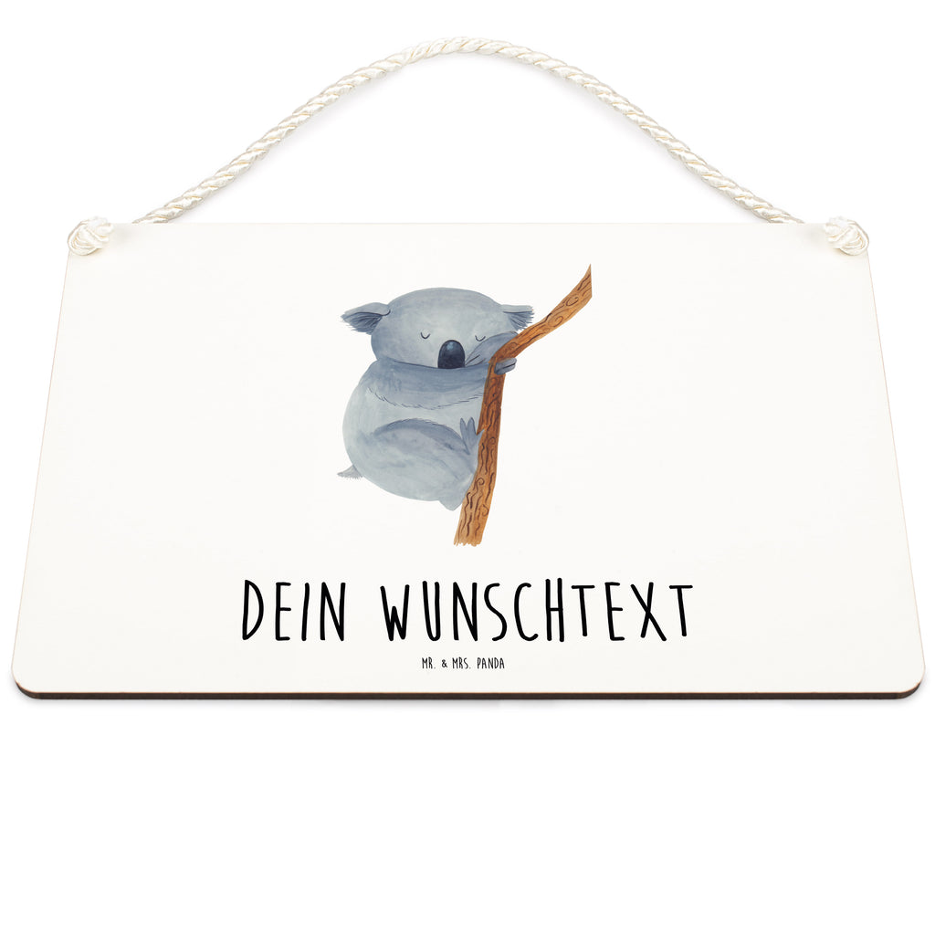 Personalisiertes Deko Schild Koalabär Dekoschild, Deko Schild, Schild, Tür Schild, Türschild, Holzschild, Wandschild, Wanddeko, süße Tiermotive, gute Laune, lustige Sprüche, Tiere, Koala, träumen, Traum, schlafen, Schlafzimmer, Traumland, Bär, Koalabär