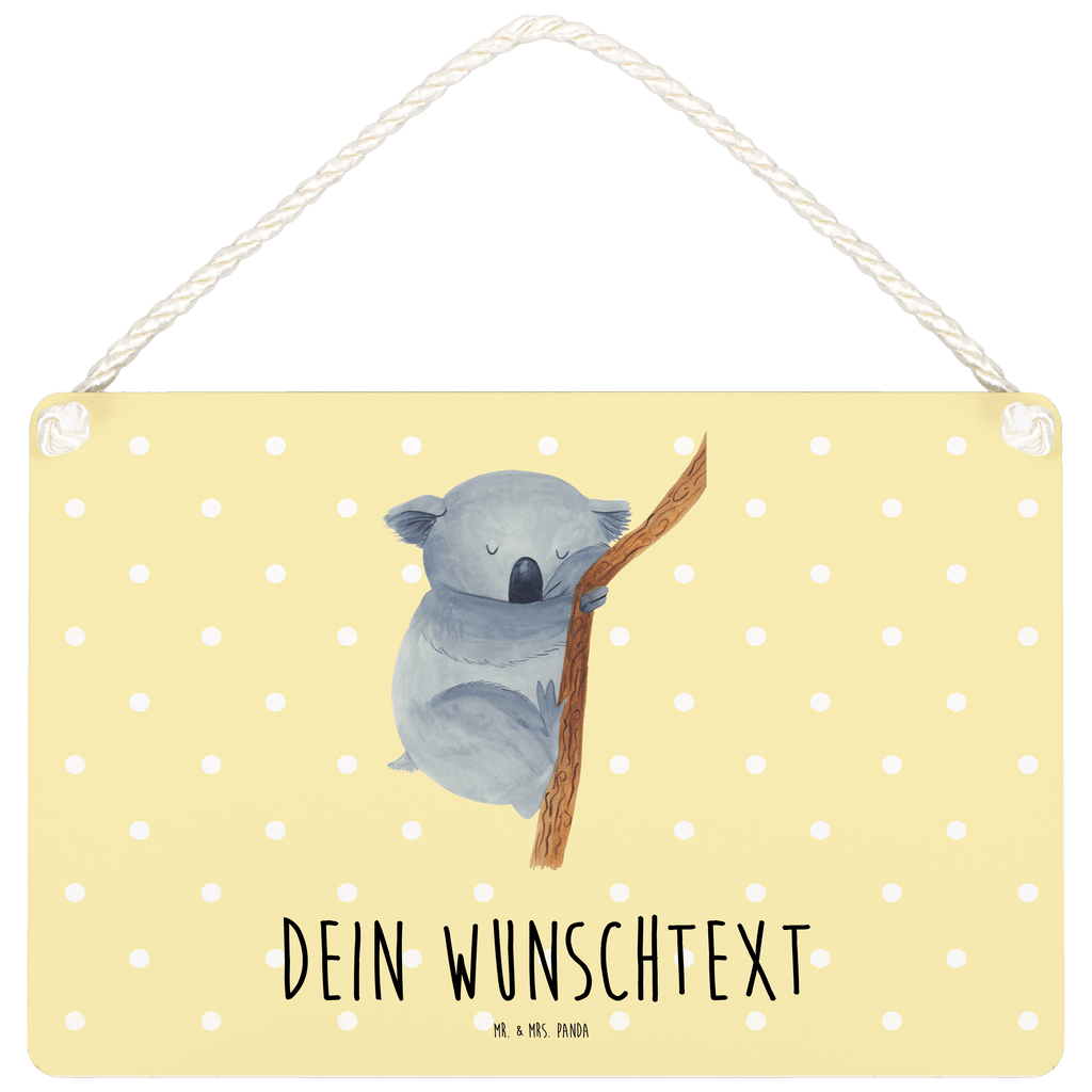 Personalisiertes Deko Schild Koalabär Dekoschild, Deko Schild, Schild, Tür Schild, Türschild, Holzschild, Wandschild, Wanddeko, süße Tiermotive, gute Laune, lustige Sprüche, Tiere, Koala, träumen, Traum, schlafen, Schlafzimmer, Traumland, Bär, Koalabär