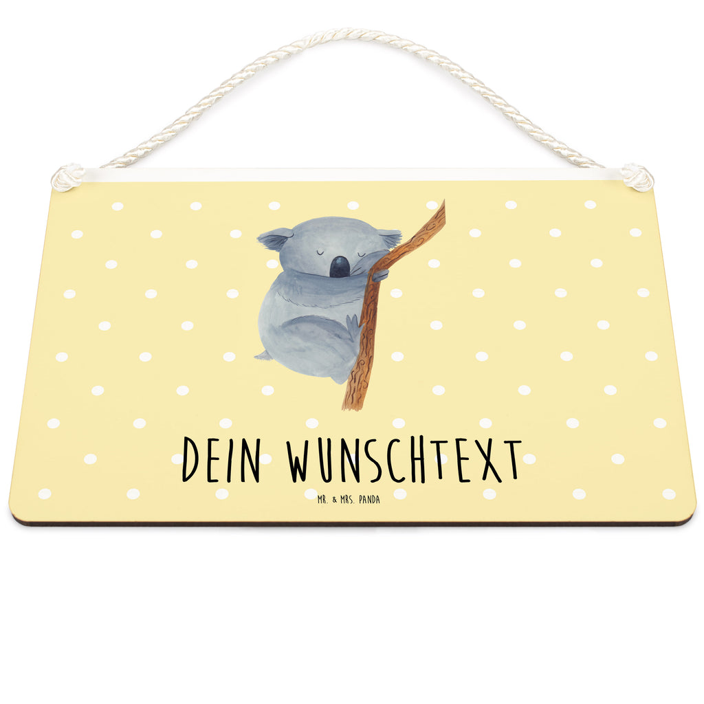 Personalisiertes Deko Schild Koalabär Dekoschild, Deko Schild, Schild, Tür Schild, Türschild, Holzschild, Wandschild, Wanddeko, süße Tiermotive, gute Laune, lustige Sprüche, Tiere, Koala, träumen, Traum, schlafen, Schlafzimmer, Traumland, Bär, Koalabär