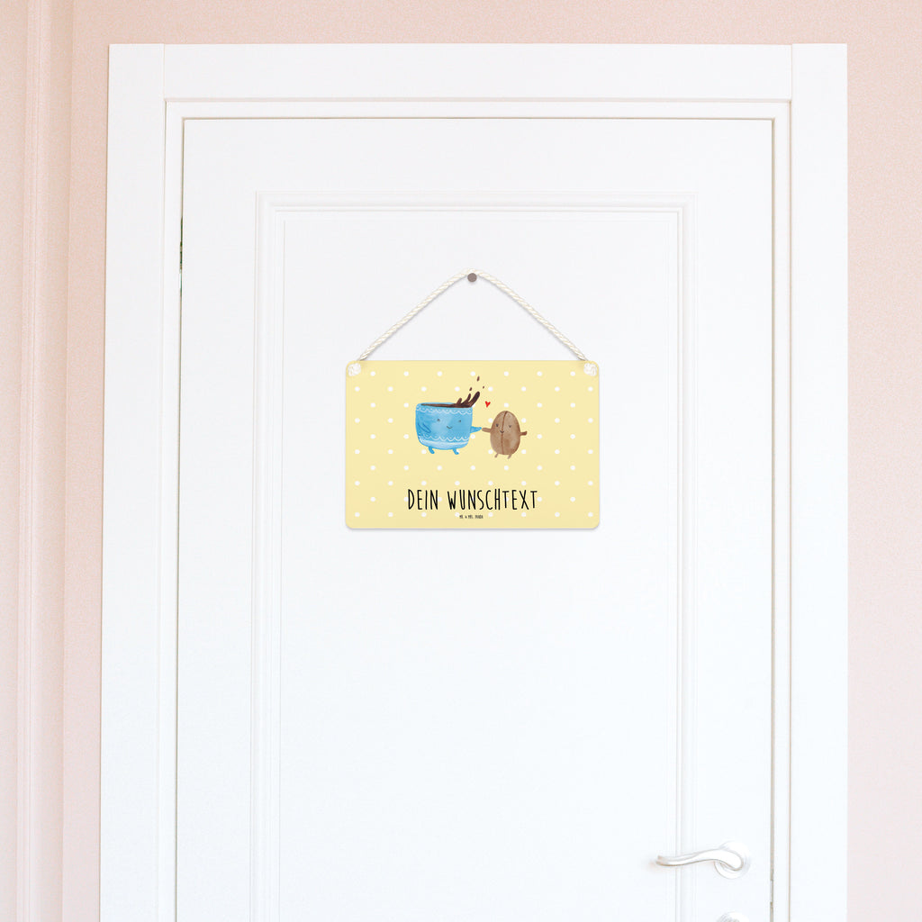 Personalisiertes Deko Schild Kaffee Bohne Dekoschild, Deko Schild, Schild, Tür Schild, Türschild, Holzschild, Wandschild, Wanddeko, süße Tiermotive, gute Laune, lustige Sprüche, Tiere, Kaffee, Kaffeebohne, Genuss, Zufriedenheit, Glück