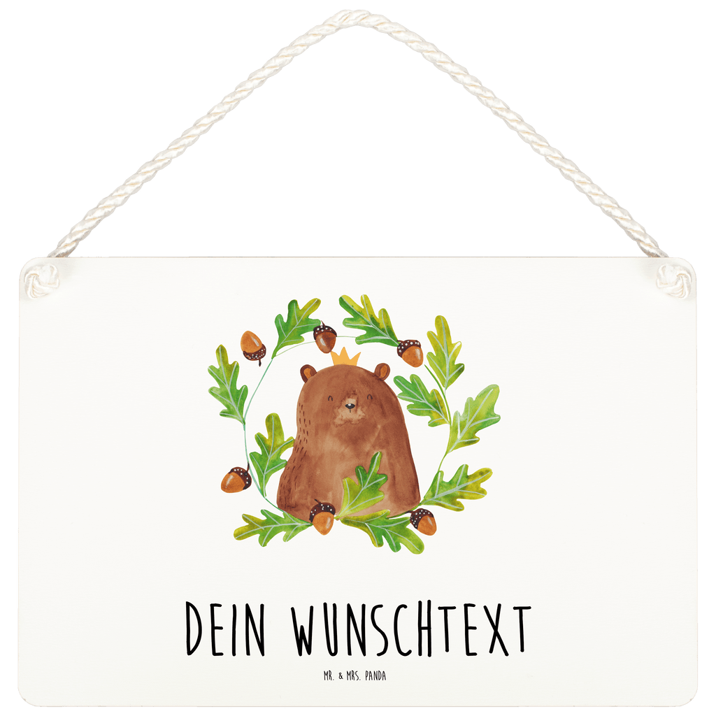 Personalisiertes Deko Schild Bär König Dekoschild, Deko Schild, Schild, Tür Schild, Türschild, Holzschild, Wandschild, Wanddeko, Bär, Teddy, Teddybär, Papa, Papa Bär, bester Vater, bester Papa, weltbester Papa, Vatertag, Vater, Dad, Daddy, Papi