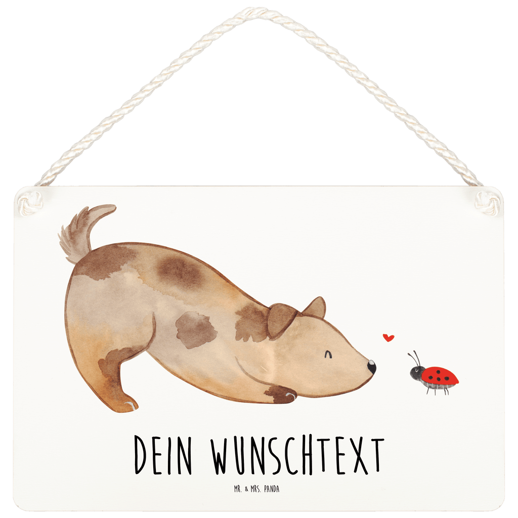 Personalisiertes Deko Schild Hund Marienkäfer Dekoschild, Deko Schild, Schild, Tür Schild, Türschild, Holzschild, Wandschild, Wanddeko, Hund, Hundemotiv, Haustier, Hunderasse, Tierliebhaber, Hundebesitzer, Sprüche, Hunde, Hundespruch, Marienkäfer, Mischling, Mischlinghund