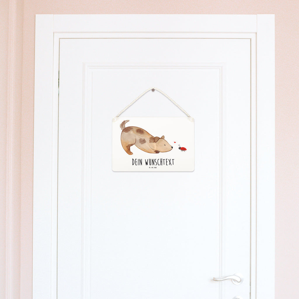 Personalisiertes Deko Schild Hund Marienkäfer Dekoschild, Deko Schild, Schild, Tür Schild, Türschild, Holzschild, Wandschild, Wanddeko, Hund, Hundemotiv, Haustier, Hunderasse, Tierliebhaber, Hundebesitzer, Sprüche, Hunde, Hundespruch, Marienkäfer, Mischling, Mischlinghund