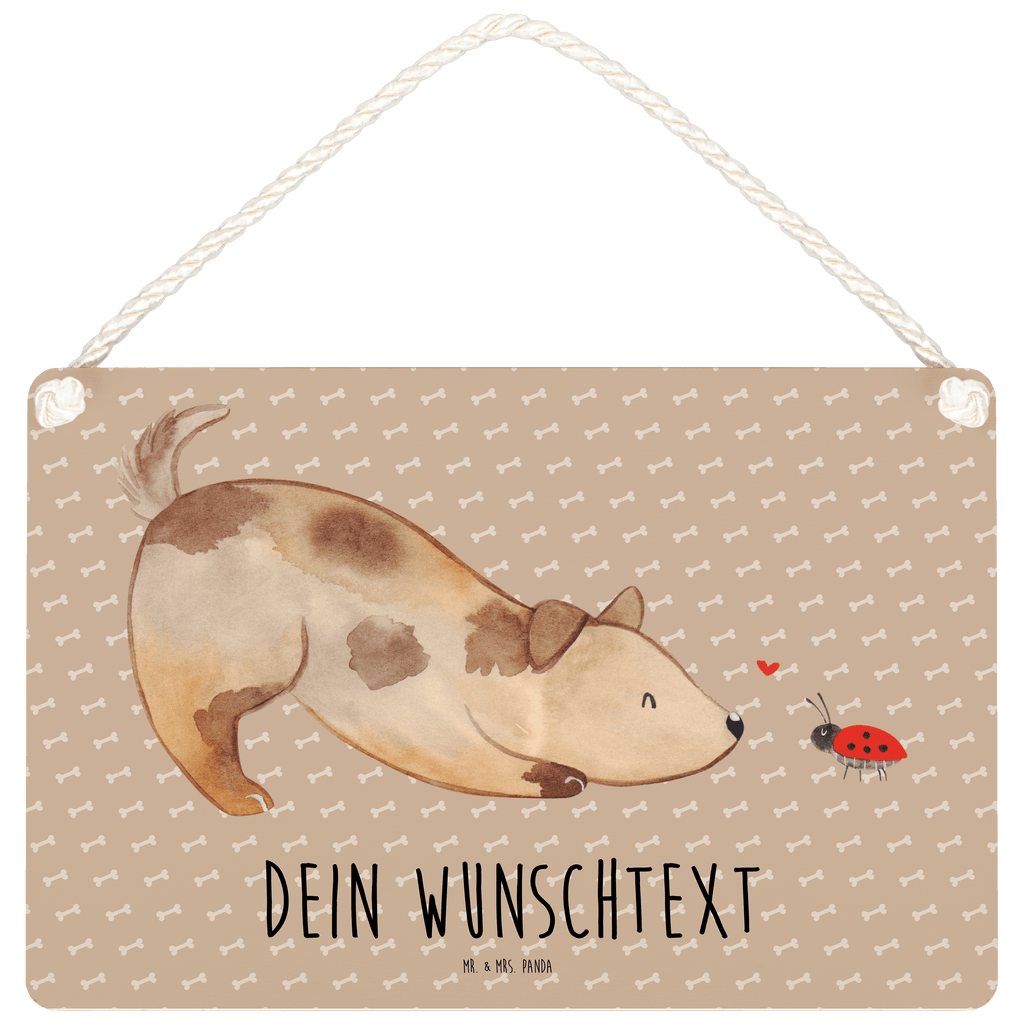 Personalisiertes Deko Schild Hund Marienkäfer Dekoschild, Deko Schild, Schild, Tür Schild, Türschild, Holzschild, Wandschild, Wanddeko, Hund, Hundemotiv, Haustier, Hunderasse, Tierliebhaber, Hundebesitzer, Sprüche, Hunde, Hundespruch, Marienkäfer, Mischling, Mischlinghund
