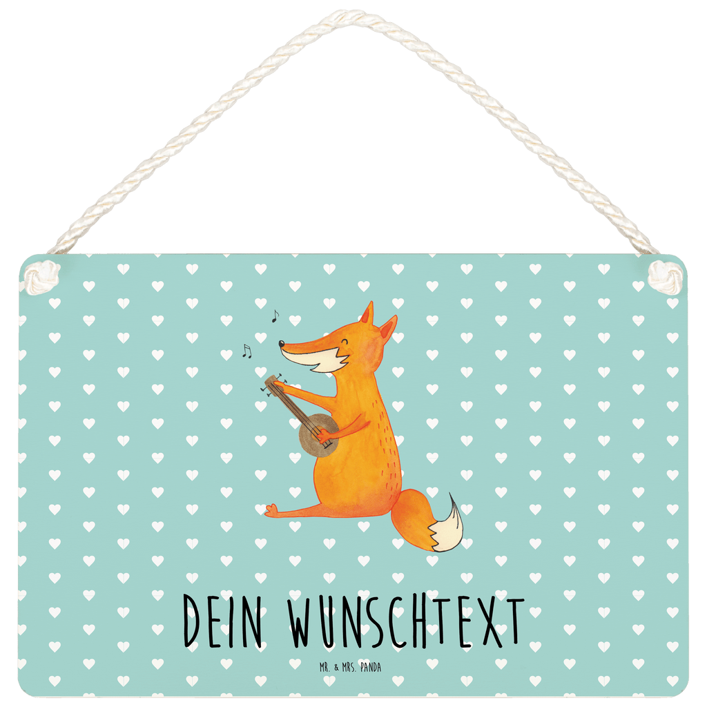 Personalisiertes Deko Schild Fuchs Gitarre Dekoschild, Deko Schild, Schild, Tür Schild, Türschild, Holzschild, Wandschild, Wanddeko, Fuchs, Füchse, Geschenk Musiker, Musik Spruch, Musikerin, Sänger, Sängerin, Gitarre