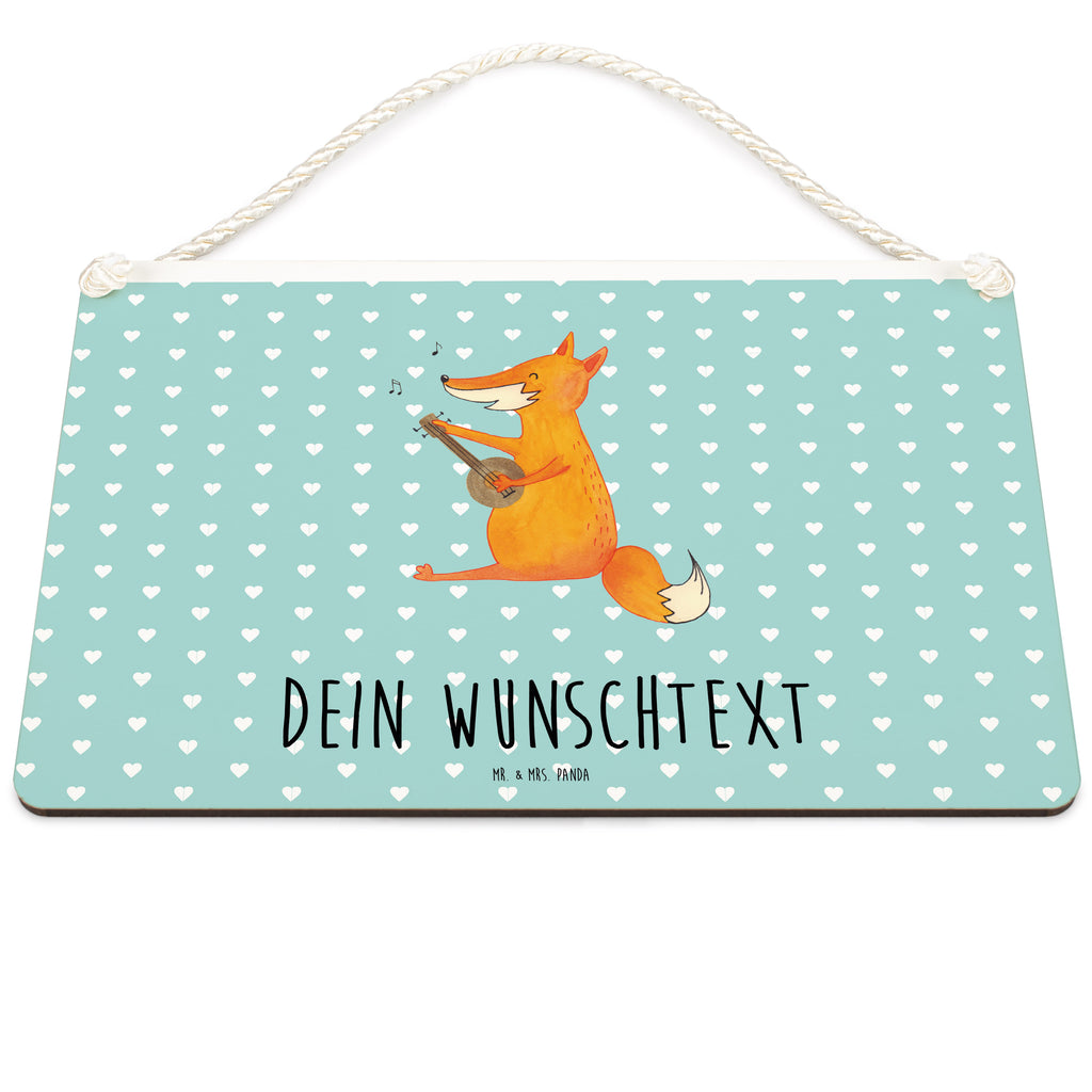 Personalisiertes Deko Schild Fuchs Gitarre Dekoschild, Deko Schild, Schild, Tür Schild, Türschild, Holzschild, Wandschild, Wanddeko, Fuchs, Füchse, Geschenk Musiker, Musik Spruch, Musikerin, Sänger, Sängerin, Gitarre