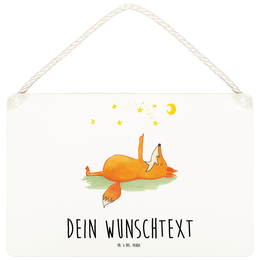 Personalisiertes Deko Schild Fuchs Sterne Dekoschild, Deko Schild, Schild, Tür Schild, Türschild, Holzschild, Wandschild, Wanddeko, Fuchs, Füchse, tröstende Worte, Spruch positiv, Spruch schön, Romantik, Always Look on the Bright Side of Life