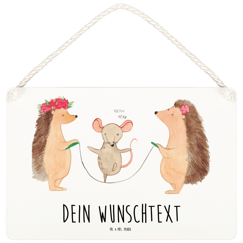 Personalisiertes Deko Schild Igel Seilhüpfen Dekoschild, Deko Schild, Schild, Tür Schild, Türschild, Holzschild, Wandschild, Wanddeko, süße Tiermotive, gute Laune, lustige Sprüche, Tiere, Igel, Maus, Seilspringen, Seilhüpfen, Kinder, Kindergarten
