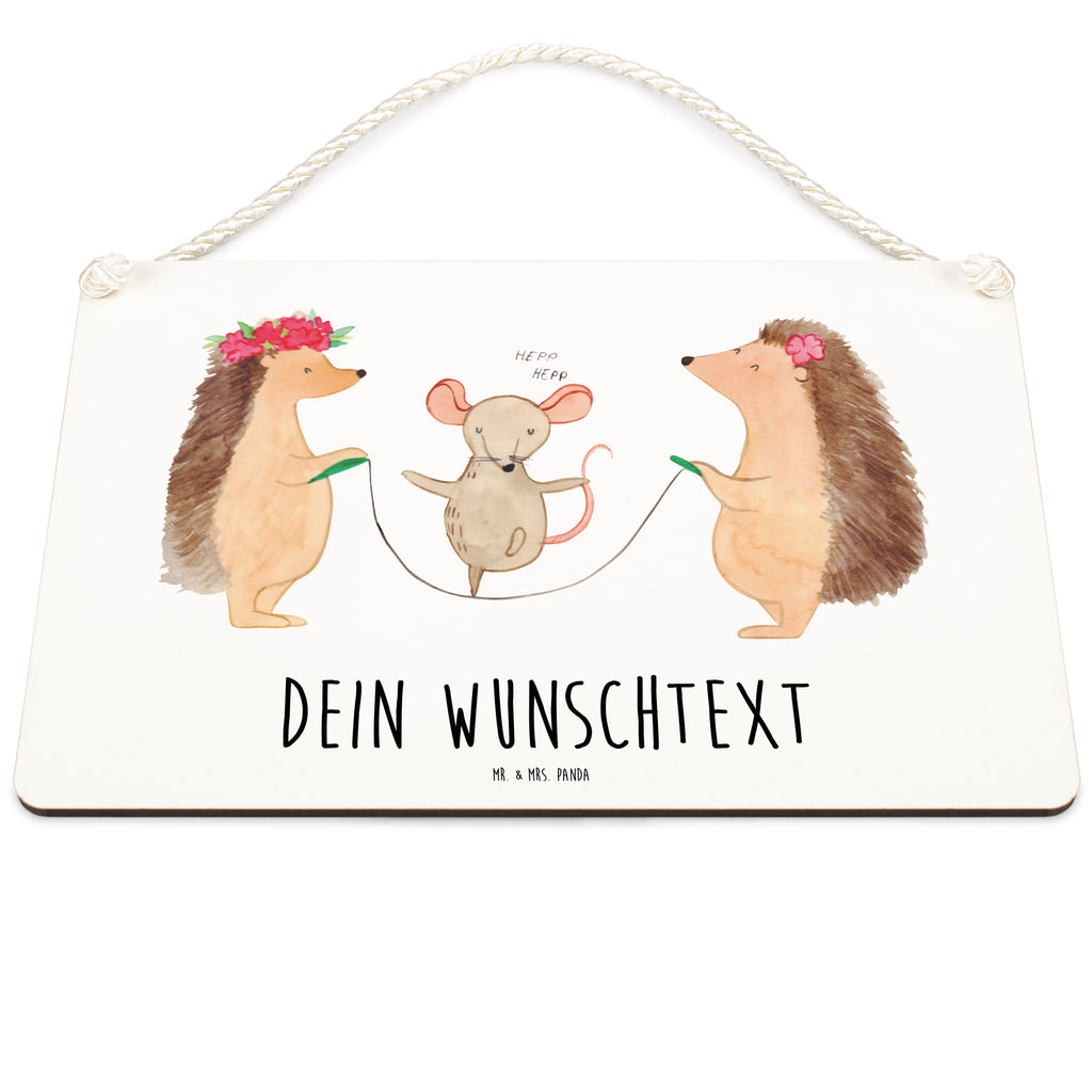 Personalisiertes Deko Schild Igel Seilhüpfen Dekoschild, Deko Schild, Schild, Tür Schild, Türschild, Holzschild, Wandschild, Wanddeko, süße Tiermotive, gute Laune, lustige Sprüche, Tiere, Igel, Maus, Seilspringen, Seilhüpfen, Kinder, Kindergarten