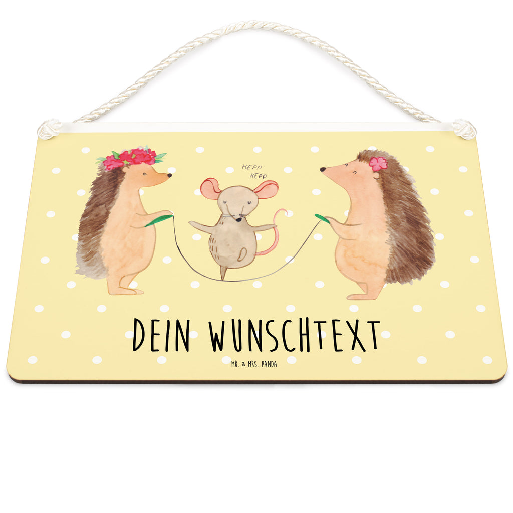 Personalisiertes Deko Schild Igel Seilhüpfen Dekoschild, Deko Schild, Schild, Tür Schild, Türschild, Holzschild, Wandschild, Wanddeko, süße Tiermotive, gute Laune, lustige Sprüche, Tiere, Igel, Maus, Seilspringen, Seilhüpfen, Kinder, Kindergarten