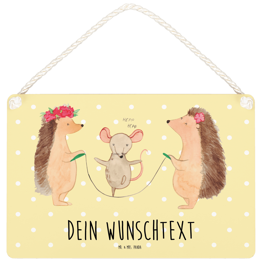 Personalisiertes Deko Schild Igel Seilhüpfen Dekoschild, Deko Schild, Schild, Tür Schild, Türschild, Holzschild, Wandschild, Wanddeko, süße Tiermotive, gute Laune, lustige Sprüche, Tiere, Igel, Maus, Seilspringen, Seilhüpfen, Kinder, Kindergarten