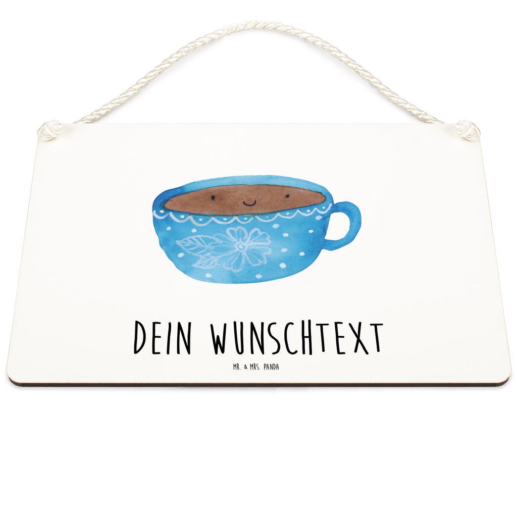 Personalisiertes Deko Schild Kaffee Tasse Dekoschild, Deko Schild, Schild, Tür Schild, Türschild, Holzschild, Wandschild, Wanddeko, süße Tiermotive, gute Laune, lustige Sprüche, Tiere, Kaffee, Tasse, Liebe, Geschmack, Genuss, Glücklich