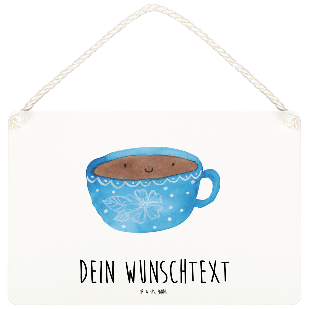 Personalisiertes Deko Schild Kaffee Tasse Dekoschild, Deko Schild, Schild, Tür Schild, Türschild, Holzschild, Wandschild, Wanddeko, süße Tiermotive, gute Laune, lustige Sprüche, Tiere, Kaffee, Tasse, Liebe, Geschmack, Genuss, Glücklich