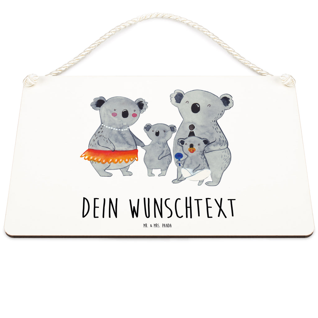 Personalisiertes Deko Schild Koala Familie Dekoschild, Deko Schild, Schild, Tür Schild, Türschild, Holzschild, Wandschild, Wanddeko, Familie, Vatertag, Muttertag, Bruder, Schwester, Mama, Papa, Oma, Opa, Koala, Koalas, Family, Kinder, Geschwister, Familienleben